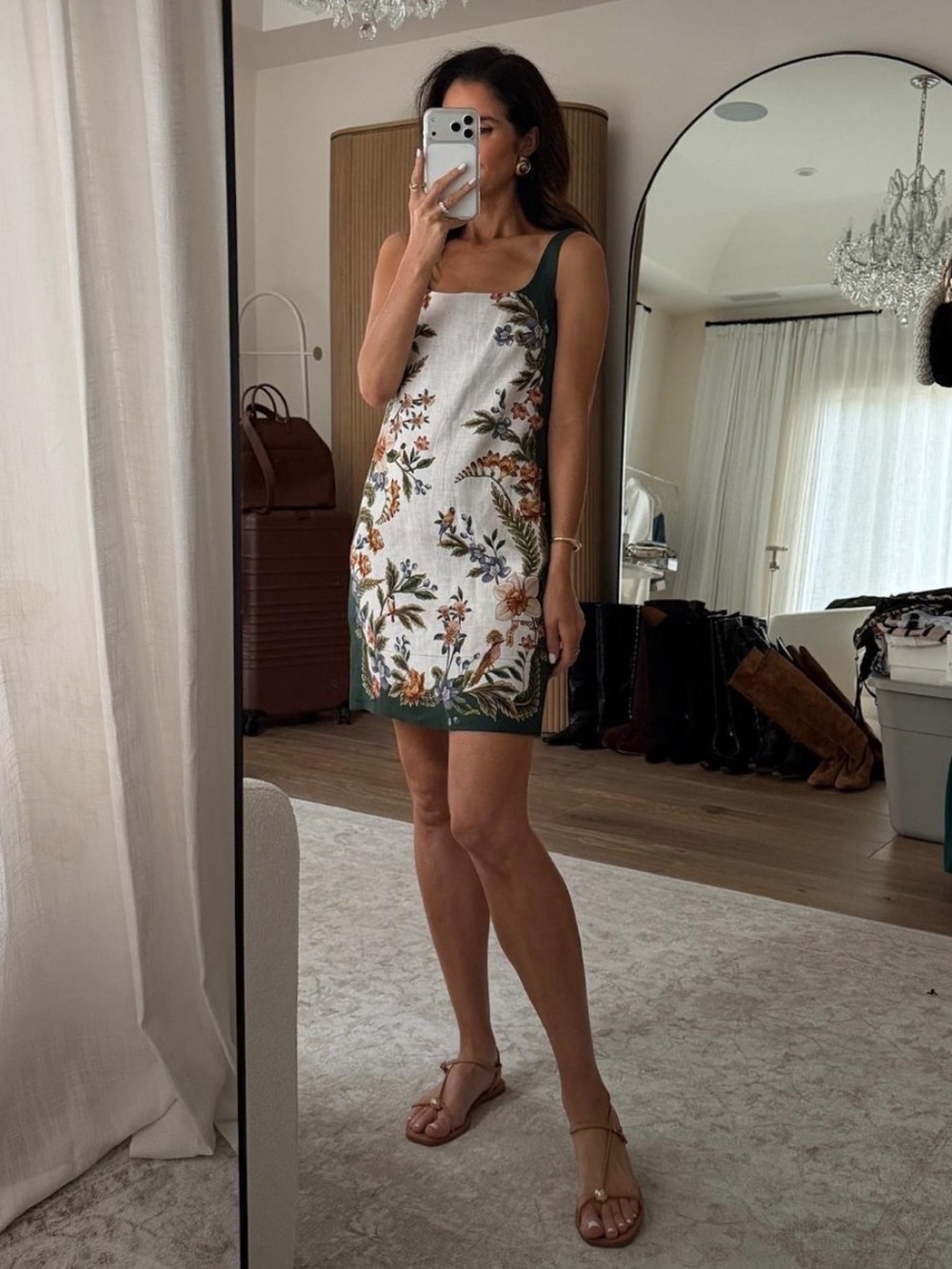 NWT Farm Rio Linen Mini Dress XS